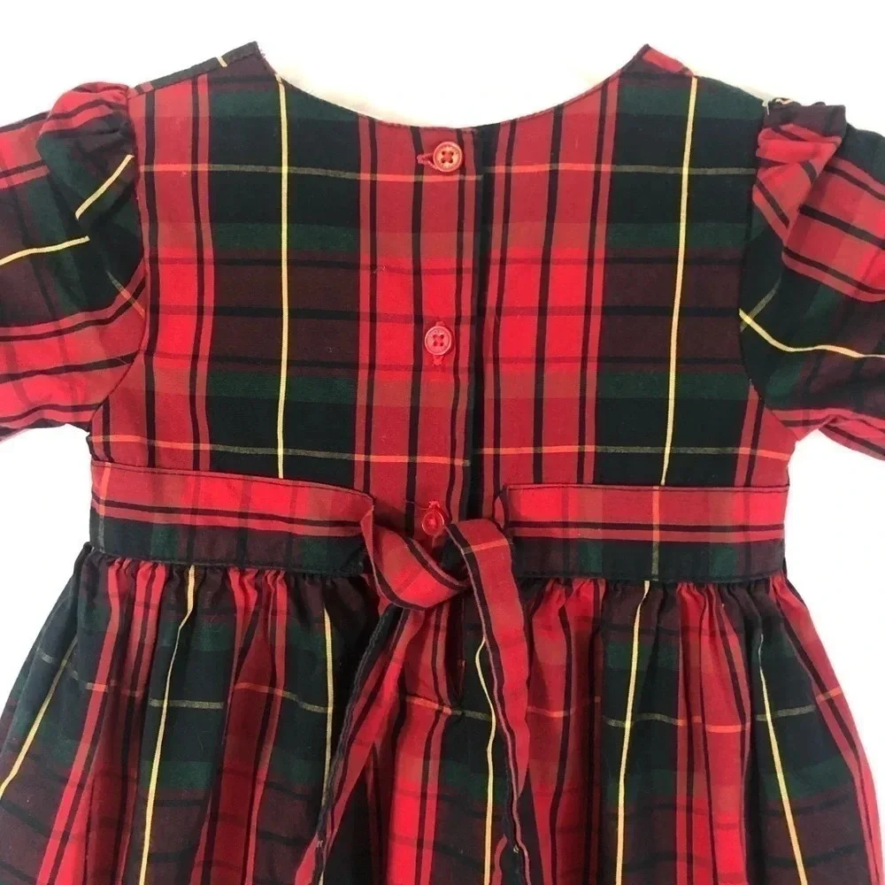 OshKosh B’gosh Plaid Holiday Christmas Dress Size 24 months